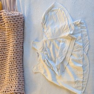 Lunya Washable Silk Pajama Set - Tank & Shorts Version Size Medium - White